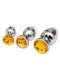 Unisex Metal Butt Toy Booty Beads Sexy Stopper Insert (S) - Grøn krystal Unisex Metal Butt Toy Booty Beads Sexy Stopper Insert (S) - Grøn krystal