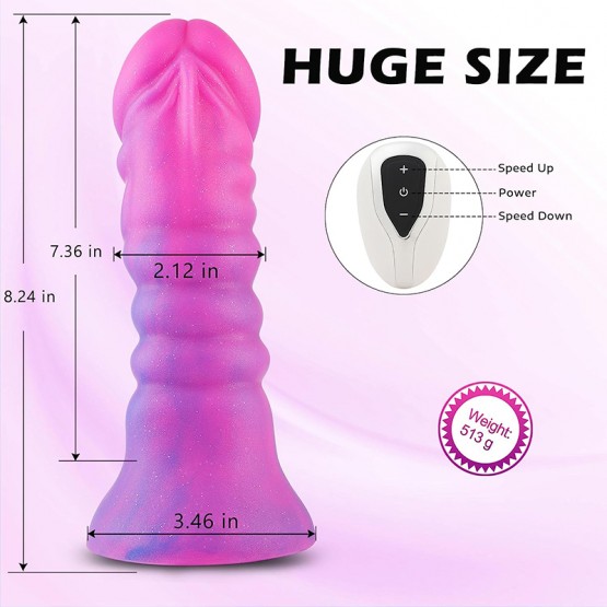 8 Inch Huge Massive Fantasy Girthy Silicone Dildo with Suction Cup