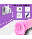 10.24 Inch Remote Control Vibrating Realistic Suction Cup Dildos