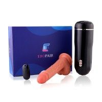 Hismith Supermatic Sex Machine for Men and Women, 3XLR Connector Thrusting Machinegun for Couples