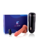 Eropair Remote Dildo Vibrator og Male Masturbation Cup Set