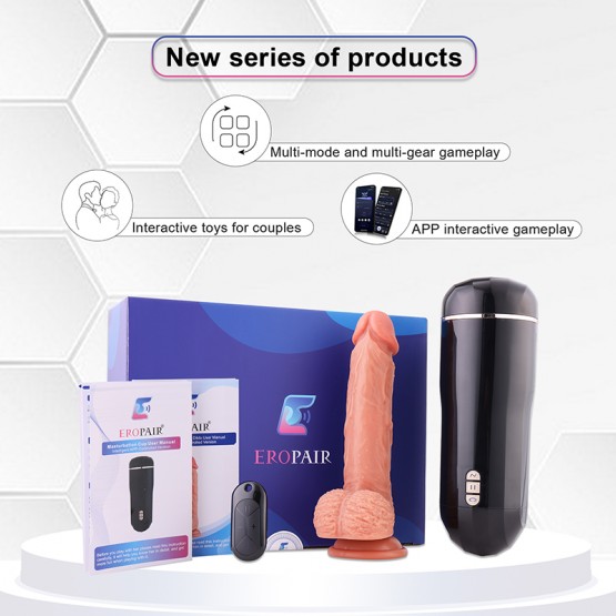 Hismith Supermatic Sex Machine for Men and Women, 3XLR Connector Thrusting Machinegun for Couples