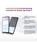App-interaktiv vibrerende dildo og vibrator, Eropair 2-i-1 lesbisk nytelsessett
