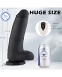 11.4 Inch Vibrating Lifelike Soft Silicone Dildo with Suction Cup