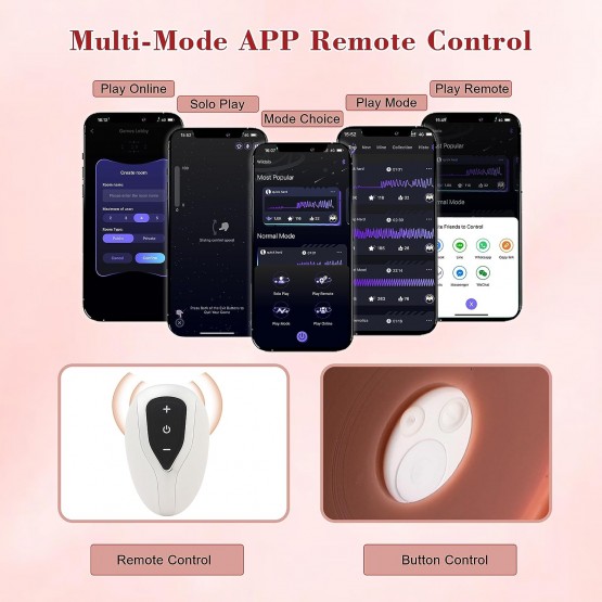 9.4 Inch Wildolo APP Remote Controlled Silicone Dildo with 10 Vibrating Modes