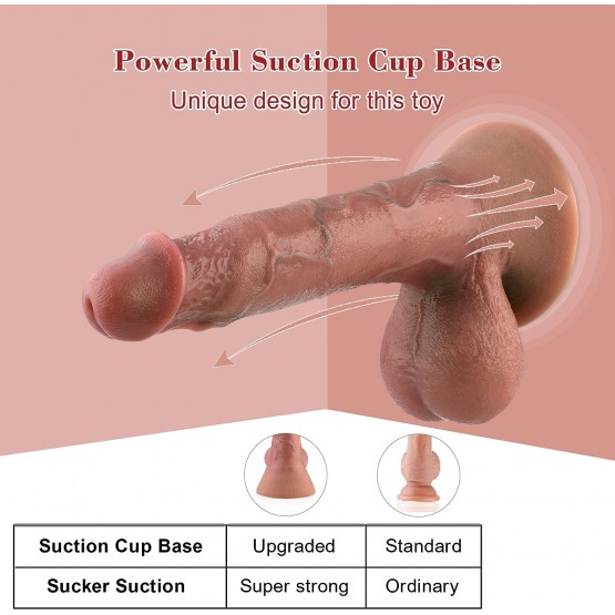 9.4 Inch Wildolo APP Remote Controlled Silicone Dildo with 10 Vibrating Modes