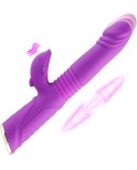 Dildo Telescopic Vibrator Waterproof Magnetic Charge Sexleksaker för par