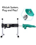 ヒスミス9.85インチシリコンテーパーアナルディルドとKliclokシステム