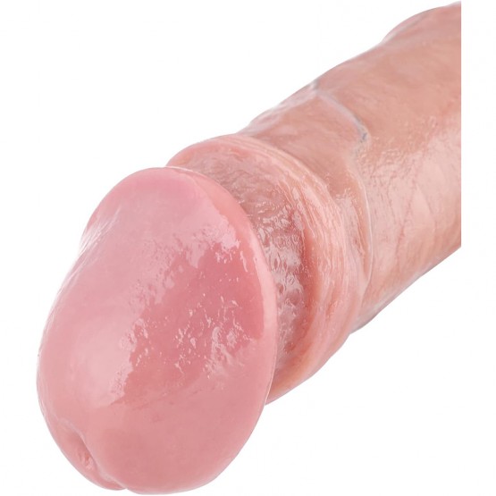 Hismith 8” Dual-Density Ultra Realistic Silicone Dildo, 5.8” Insertable Length with KlicLok System for Beginner User, S Size