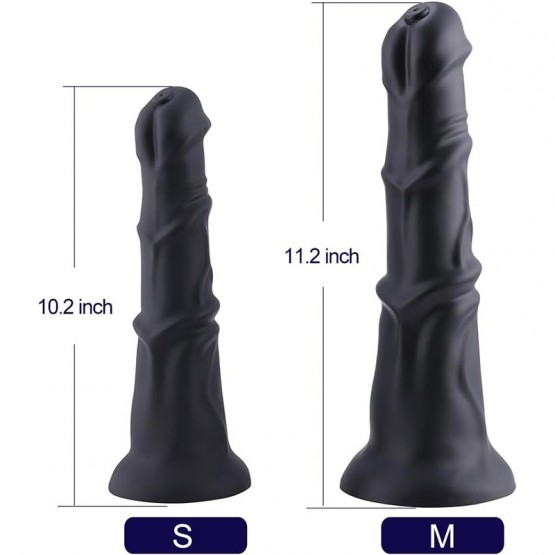 Hismithプレミアムセックスマシーン用のKlicLokシステムを備えたHismith9.54″シリコンアナルプラグ