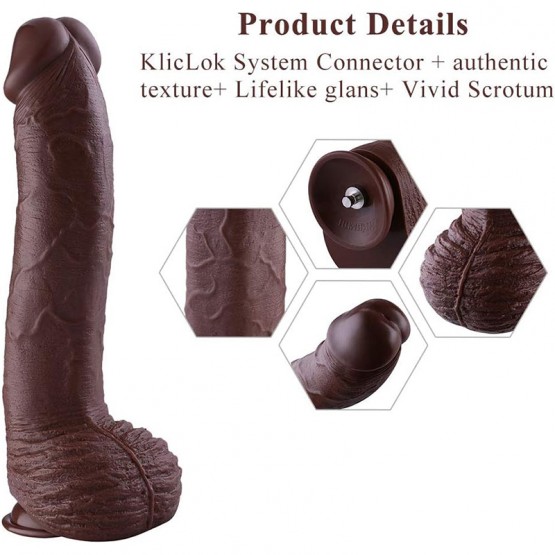 12 Inch Monstrous Big Dildo Attachment for Hismith Premium Sex Machine