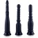 Hismith Silicone Anal Dildo 3pcs Anal Initiation Kit with KlicLok System