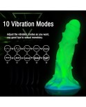 Wildolo APP-Controlled Vibrator, Glow-in-The-Dark Silicone Dildo