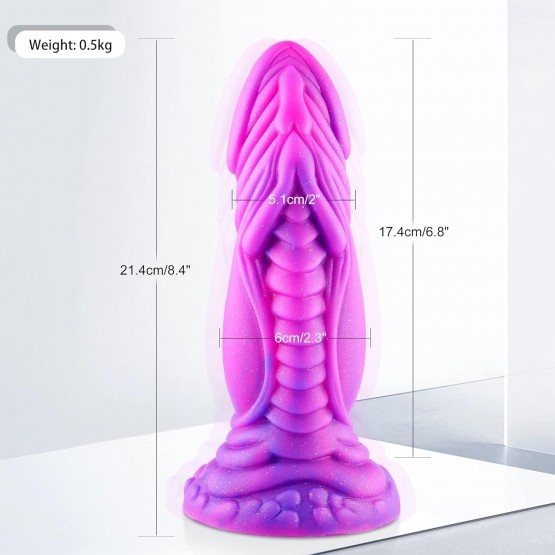 Wildolo APP-Controlled Silicone Dildo, Realistic Premium Vibrator Dildo