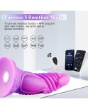 Wildolo APP-Controlled Silicone Dildo, Realistic Premium Vibrator Dildo