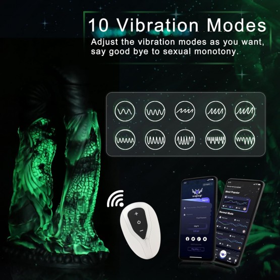 Wildolo APP Controlled Premium Vibrator Silicone Vibration Dildos