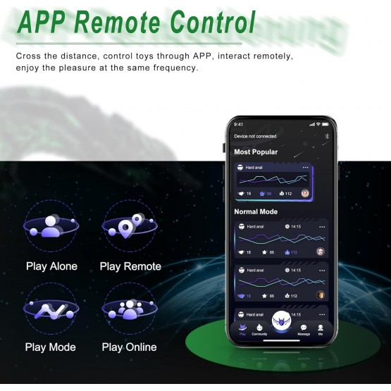 Wildolo APP Controlled Premium Vibrator Silicone Vibration Dildos