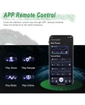 Wildolo App kontrollert premium vibrator silikon vibrasjons dildoer