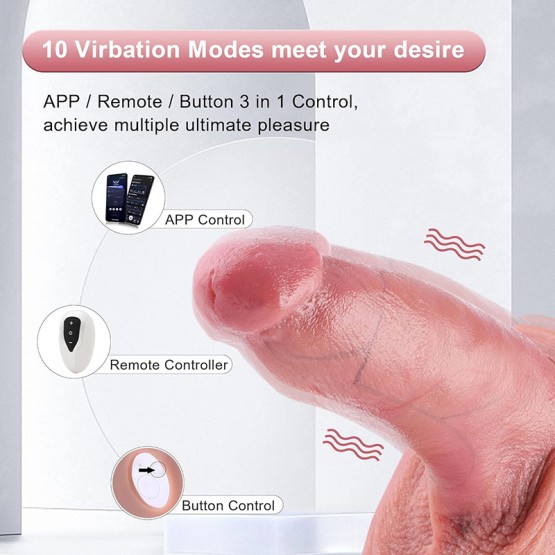 Wildolo 8.3" APP Controlled Realistic Silicone Dildo Vibrator