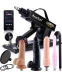 Auxfun automatisk sexmaskin dildo maskin med Bluetooth -appkontroll