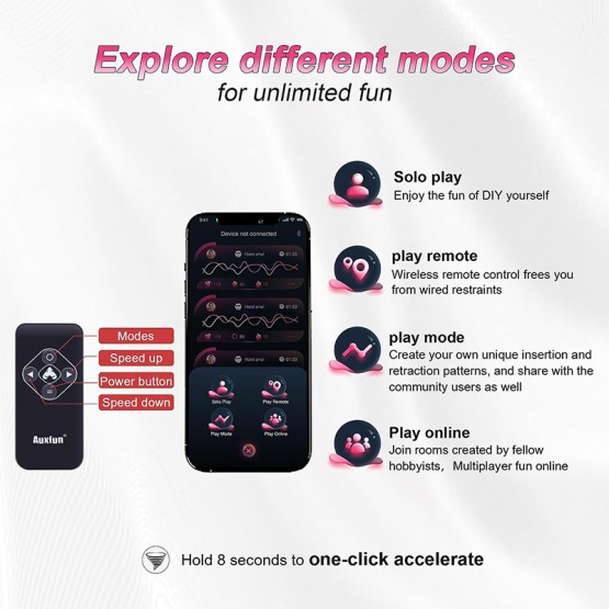 Auxfun Sex Machine Automatic Love Machine with Bluetooth Remote Control