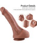 Hismith 11,8 ” Doppeldichte Silikondildo, Ultra realistischer Dildo mit Venen mit Kliclok-System