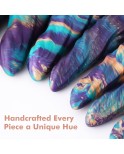 Fantasy Silicone Colorful Knot G-Spot Anal Dildo with Suction Cup