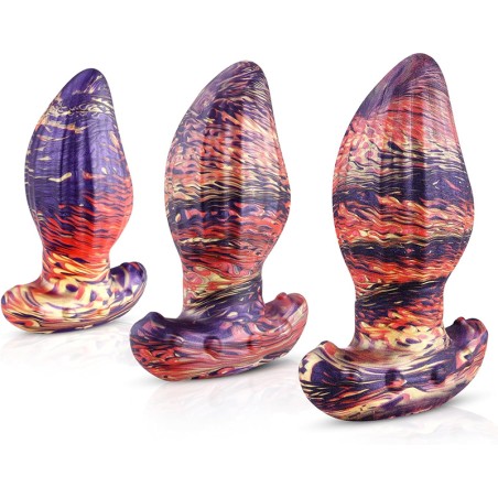 Liquid Silicone Anal Massage Anal Ball Plug - 3 Set