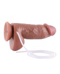 8,67" sprutande silikondildo med dubbla densitet med KlicLok System