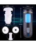 Sinloli APP Controlled 2-in-1 Male Masturbator with 10 Thrusting, Vibration Sucking Modes Pocket Stroker
