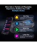 Sinloli APP Controlled 2-in-1 Male Masturbator with 10 Thrusting, Vibration Sucking Modes Pocket Stroker