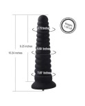 Ensemble de machines sexuelles ultra-silencieuses Hismith Premium comprenant des accessoires de la série Black