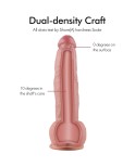 Hismith 8,9" Dual-Density-Silikondildo, 7" einführbarer realistischer Penis mit KlicLok-System