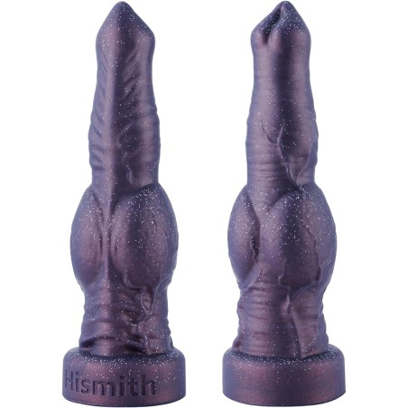 Hismith 8.5" Hands-Free Play Silicone Dog Dildo, 7.5" Insertable Realistic Penis with KlicLok System