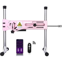 Máquina sexual premium Hismith con cable y control inteligente por aplicación, con consolador, color rosa