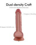 Hismith 6,8" Dual-Density Dildo med KlicLok System - begynderserie