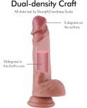 Hismith 7,12" Dual-Density-Dildo, 5" einführbarer realistischer Dildo mit KlicLok-System Hismith 7,12" Dual-Density-Dildo, 5" einführbarer realistischer Dildo mit KlicLok-System