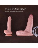 9.1" Squirting Realistic Silicone dildo with Three-dimensional testicles