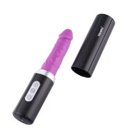 Hismith 10" Stoßdildo mit Vibrator, 3 Geschwindigkeiten + 2 Modi Klitorisstimulator