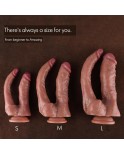 Dildo realistico Hismith in silicone a doppia densità da 7,46" con sistema KlicLok - Serie per principianti