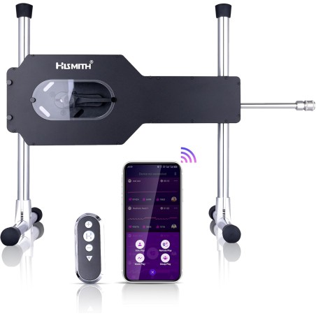 Máquina sexual Hismith 3.0 Pro Plus con funda protectora, control remoto/cable/aplicación