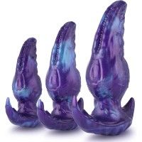 Silicone Anal Plug Set with T-Shaped Base – Beginner-Friendly Sex Toys